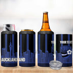 New Zealand Auckland Football Custom 4 in 1 Can Cooler Tumbler Go City of Sails Est 2025