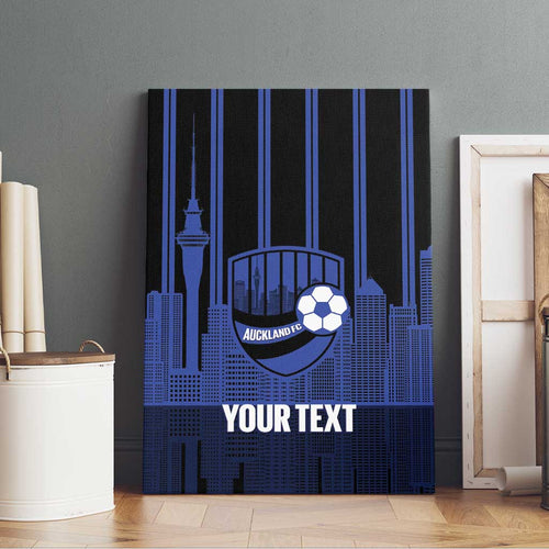 New Zealand Auckland Football Custom Canvas Wall Art Go City of Sails Est 2025
