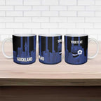 New Zealand Auckland Football Custom Ceramic Mug Go City of Sails Est 2025