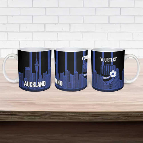 New Zealand Auckland Football Custom Ceramic Mug Go City of Sails Est 2025