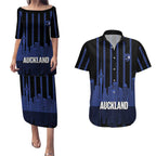 New Zealand Auckland Football Custom Couples Matching Puletasi and Hawaiian Shirt Go City of Sails Est 2025