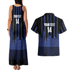 New Zealand Auckland Football Custom Couples Matching Tank Maxi Dress and Hawaiian Shirt Go City of Sails Est 2025