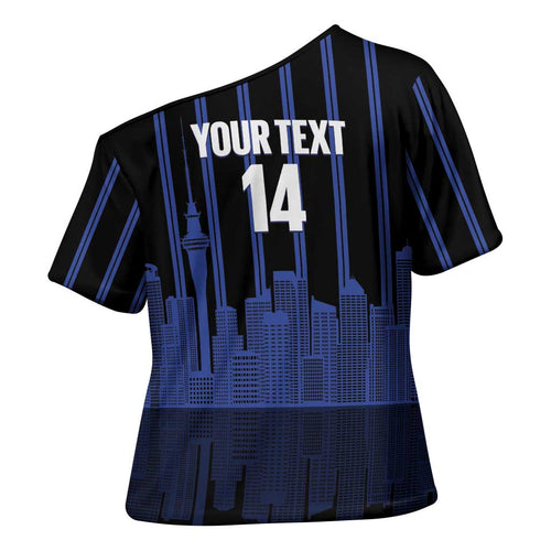 New Zealand Auckland Football Custom Cross Shoulder Shirt Go City of Sails Est 2025