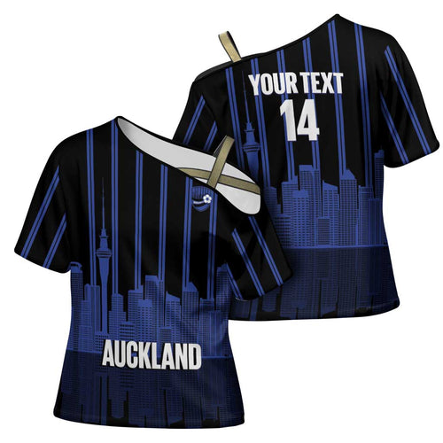 New Zealand Auckland Football Custom Cross Shoulder Shirt Go City of Sails Est 2025