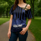 New Zealand Auckland Football Custom Cross Shoulder Shirt Go City of Sails Est 2025