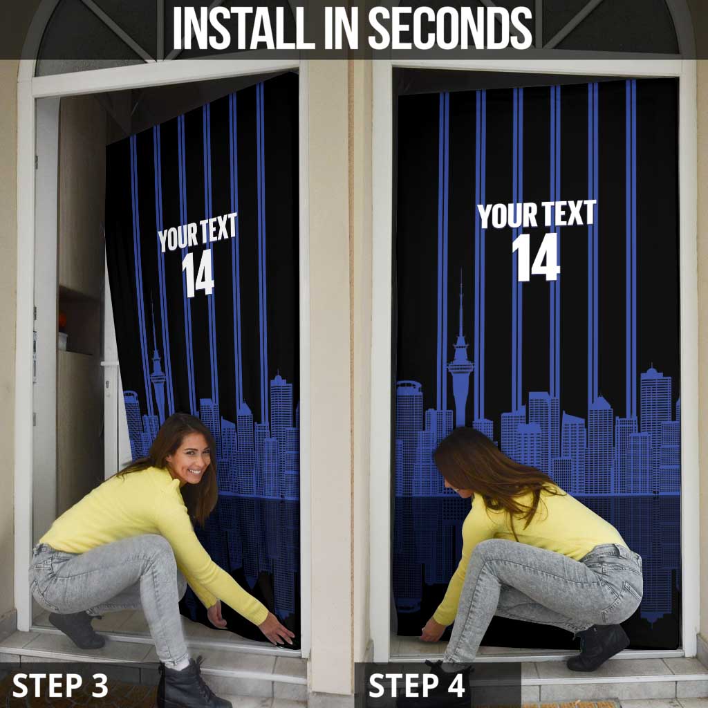 New Zealand Auckland Football Custom Door Cover Go City of Sails Est 2025