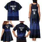 New Zealand Auckland Football Custom Family Matching Tank Maxi Dress and Hawaiian Shirt Go City of Sails Est 2025
