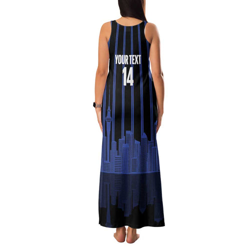 New Zealand Auckland Football Custom Family Matching Tank Maxi Dress and Hawaiian Shirt Go City of Sails Est 2025