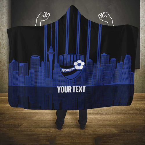 New Zealand Auckland Football Custom Hooded Blanket Go City of Sails Est 2025