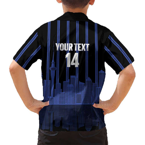 New Zealand Auckland Football Custom Kid Hawaiian Shirt Go City of Sails Est 2025
