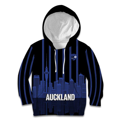 New Zealand Auckland Football Custom Kid Hoodie Go City of Sails Est 2025