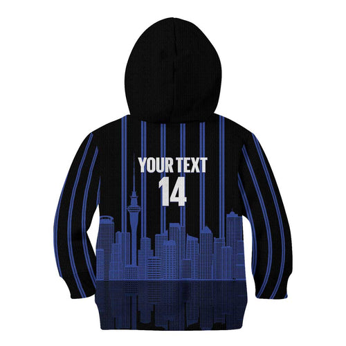 New Zealand Auckland Football Custom Kid Hoodie Go City of Sails Est 2025