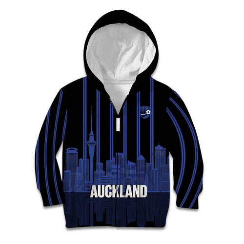 New Zealand Auckland Football Custom Kid Hoodie Go City of Sails Est 2025