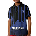 New Zealand Auckland Football Custom Kid Polo Shirt Go City of Sails Est 2025