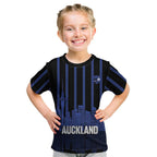New Zealand Auckland Football Custom Kid T Shirt Go City of Sails Est 2025