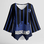 New Zealand Auckland Football Custom Kimono Sleeve Blouse Go City of Sails Est 2025