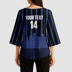 New Zealand Auckland Football Custom Kimono Sleeve Blouse Go City of Sails Est 2025