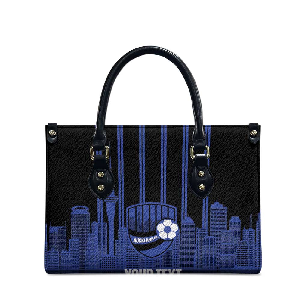 New Zealand Auckland Football Custom Leather Bag Go City of Sails Est 2025