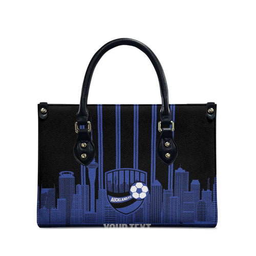 New Zealand Auckland Football Custom Leather Bag Go City of Sails Est 2025