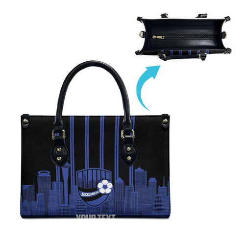 New Zealand Auckland Football Custom Leather Bag Go City of Sails Est 2025