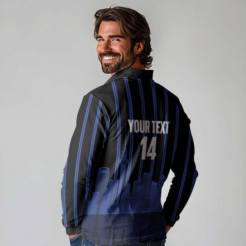 New Zealand Auckland Football Custom Long Sleeve Polo Shirt Go City of Sails Est 2025