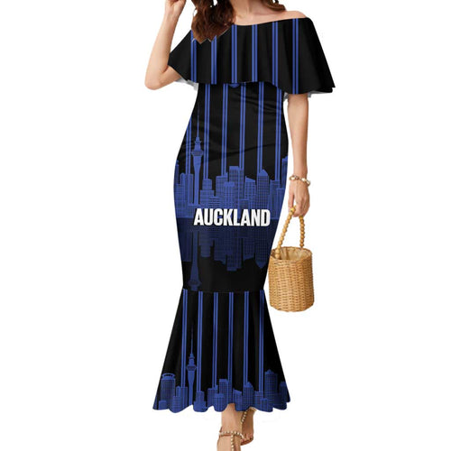 New Zealand Auckland Football Custom Mermaid Dress Go City of Sails Est 2025