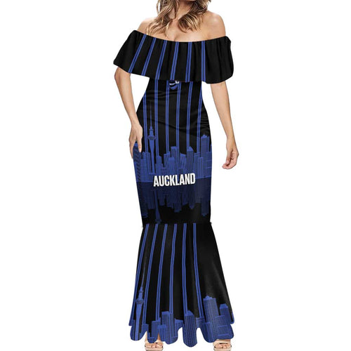 New Zealand Auckland Football Custom Mermaid Dress Go City of Sails Est 2025