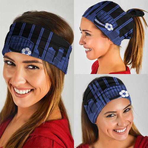New Zealand Auckland Football Custom Neck Gaiter Go City of Sails Est 2025
