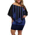 New Zealand Auckland Football Custom Off Shoulder Short Dress Go City of Sails Est 2025