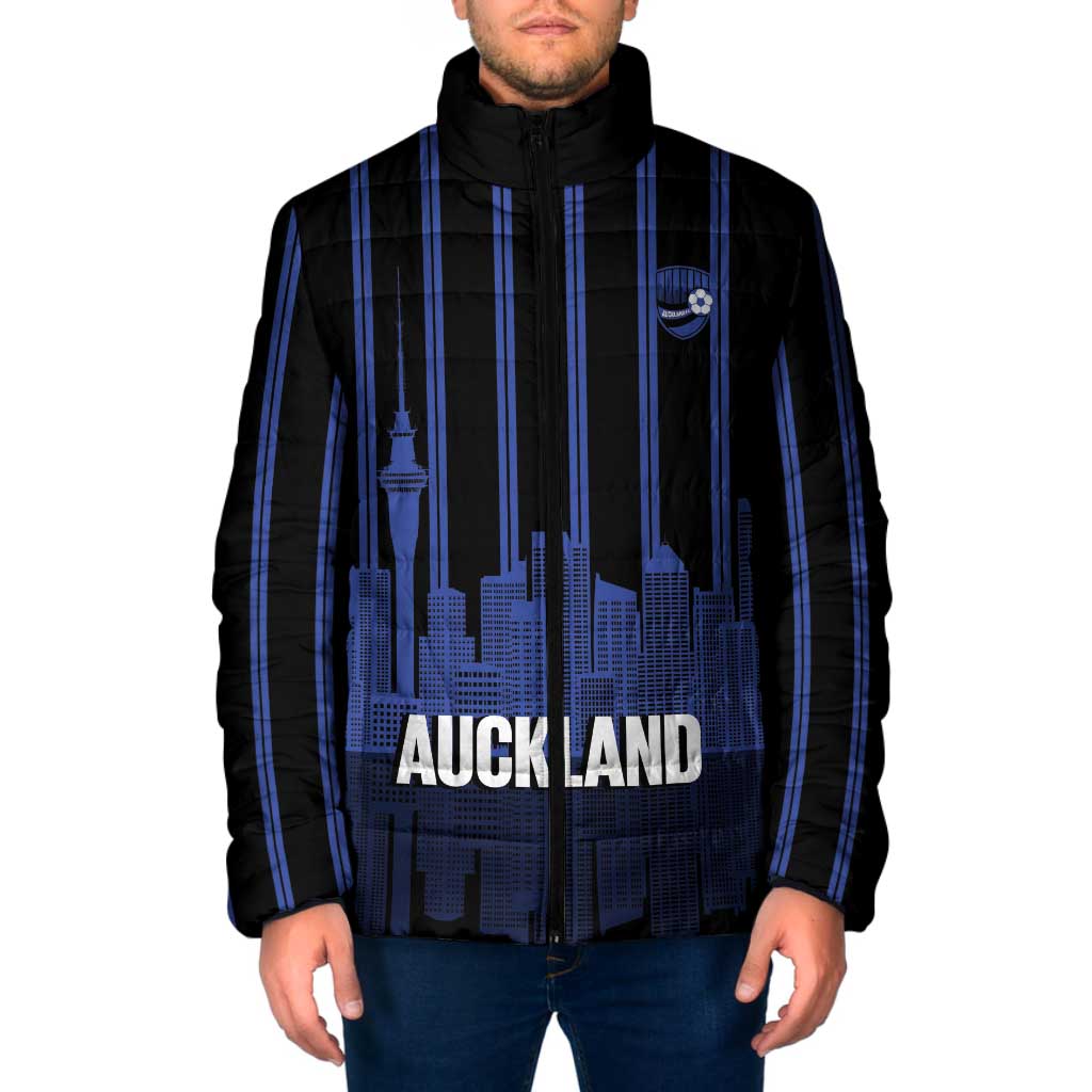 New Zealand Auckland Football Custom Padded Jacket Go City of Sails Est 2025