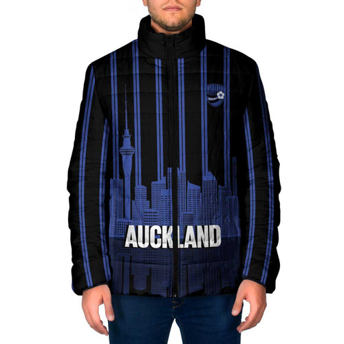 New Zealand Auckland Football Custom Padded Jacket Go City of Sails Est 2025
