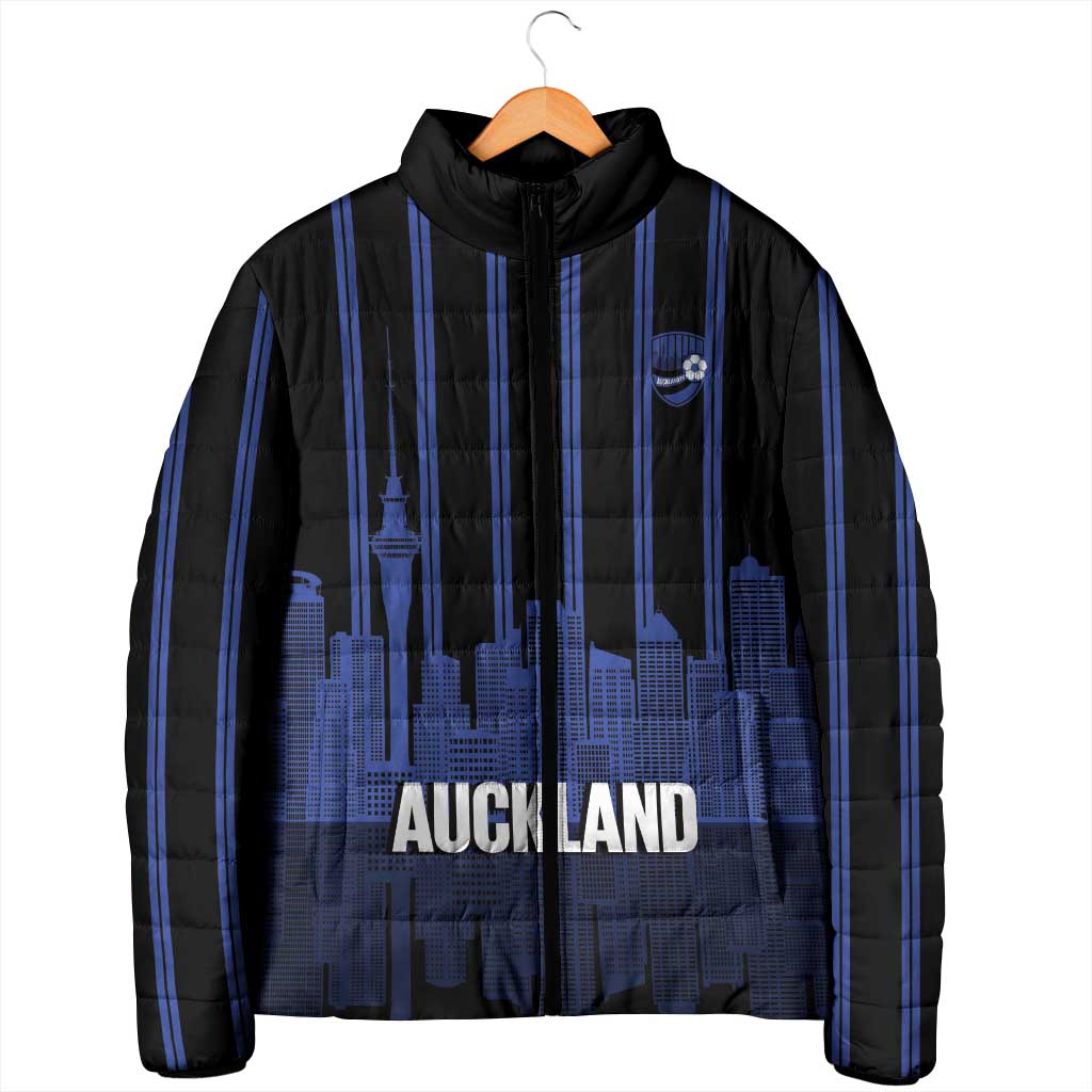 New Zealand Auckland Football Custom Padded Jacket Go City of Sails Est 2025