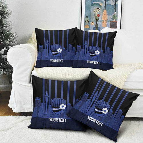 New Zealand Auckland Football Custom Pillow Cover Go City of Sails Est 2025