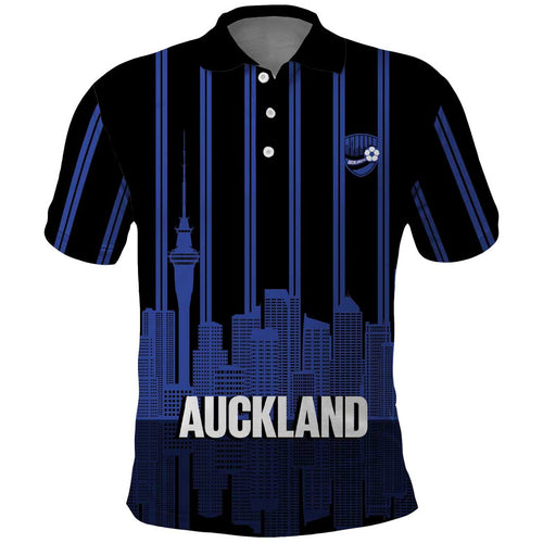 New Zealand Auckland Football Custom Polo Shirt Go City of Sails Est 2025