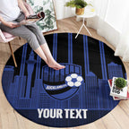 New Zealand Auckland Football Custom Round Carpet Go City of Sails Est 2025