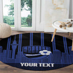 New Zealand Auckland Football Custom Round Carpet Go City of Sails Est 2025