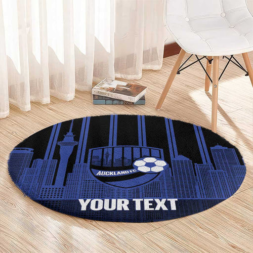 New Zealand Auckland Football Custom Round Carpet Go City of Sails Est 2025