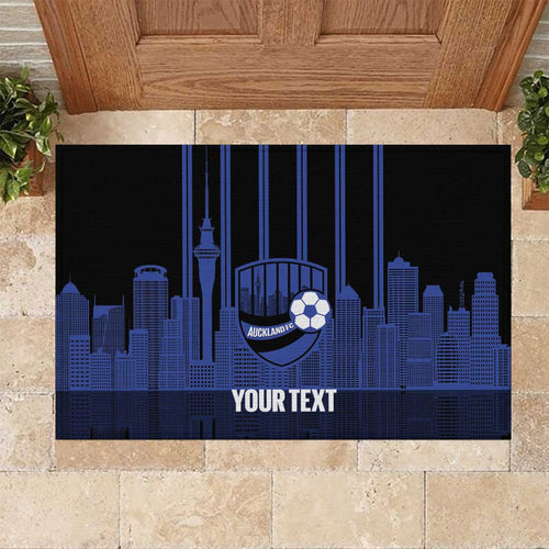 New Zealand Auckland Football Custom Rubber Doormat Go City of Sails Est 2025