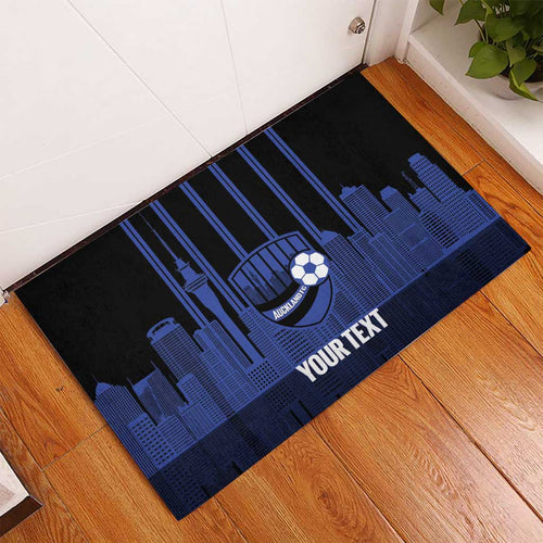 New Zealand Auckland Football Custom Rubber Doormat Go City of Sails Est 2025