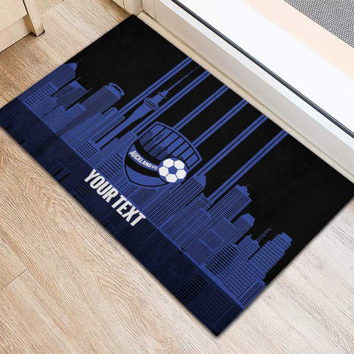 New Zealand Auckland Football Custom Rubber Doormat Go City of Sails Est 2025