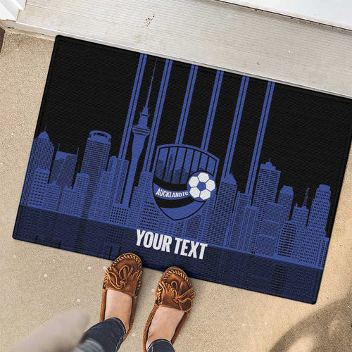 New Zealand Auckland Football Custom Rubber Doormat Go City of Sails Est 2025