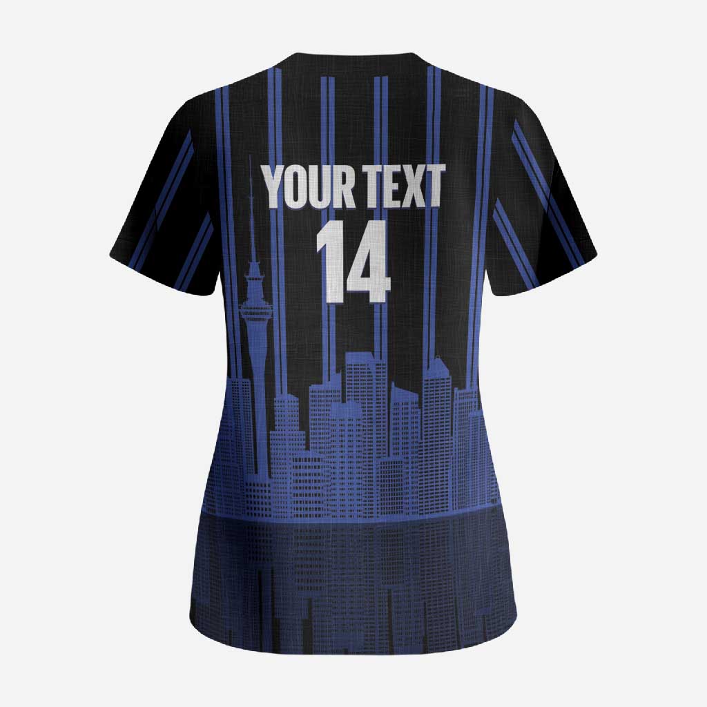 New Zealand Auckland Football Custom Scrub Top Go City of Sails Est 2025