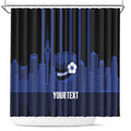 New Zealand Auckland Football Custom Shower Curtain Go City of Sails Est 2025
