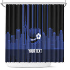 New Zealand Auckland Football Custom Shower Curtain Go City of Sails Est 2025