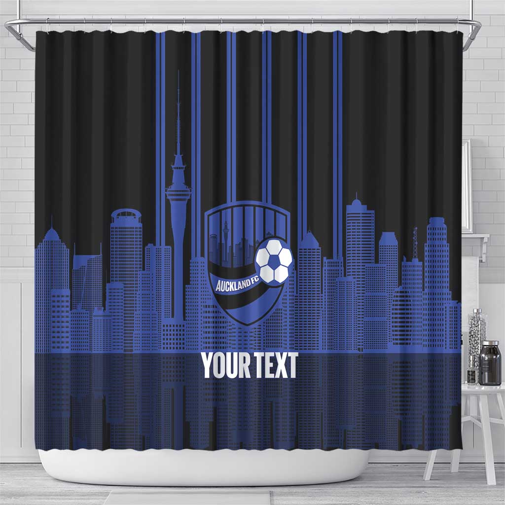 New Zealand Auckland Football Custom Shower Curtain Go City of Sails Est 2025