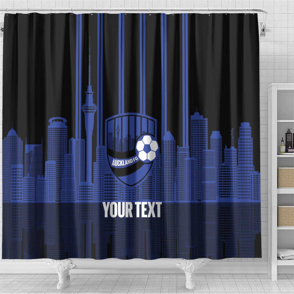 New Zealand Auckland Football Custom Shower Curtain Go City of Sails Est 2025