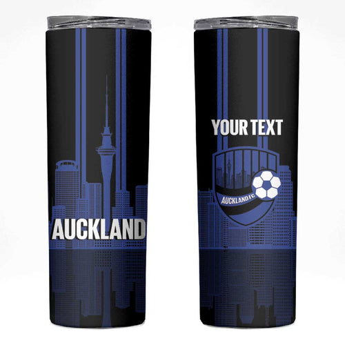 New Zealand Auckland Football Custom Skinny Tumbler Go City of Sails Est 2025