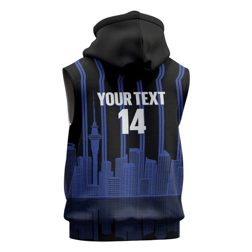 New Zealand Auckland Football Custom Sleeveless Hoodie Go City of Sails Est 2025