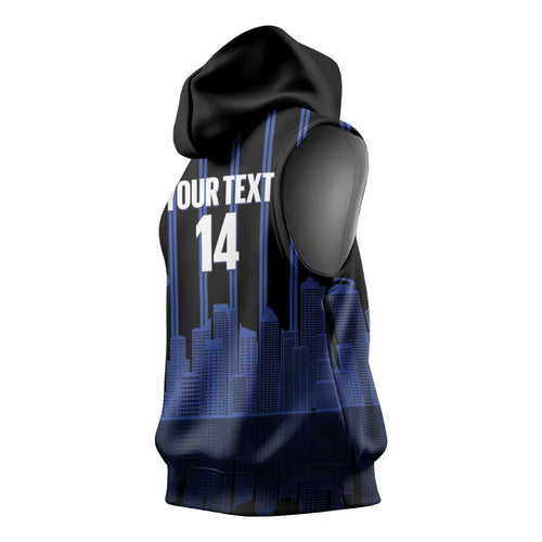 New Zealand Auckland Football Custom Sleeveless Hoodie Go City of Sails Est 2025