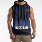 New Zealand Auckland Football Custom Sleeveless Hoodie Go City of Sails Est 2025